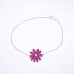 Pulsera Daisy Buganvilla - Plata de Ley