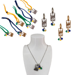 Pack: Pulsera + Pendientes + Colgante Amuleto del Pilar
