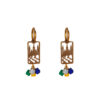 PENDIENTES MEDALLA DEL PILAR-BRONCE