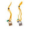 PULSERA MEDALLA DEL PILAR-AMARILLO