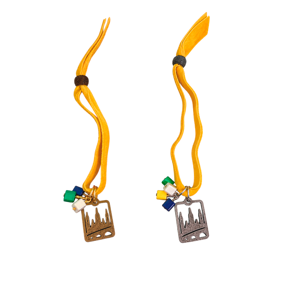 PULSERA MEDALLA DEL PILAR-AMARILLO